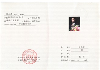 中国智慧城市专家委员会专家证